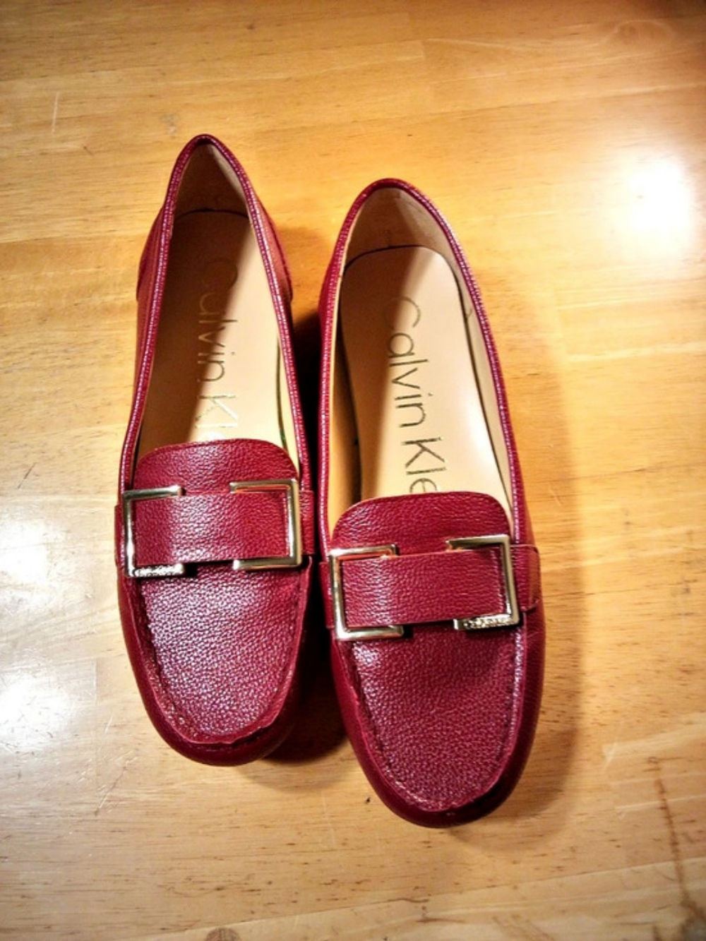 Calvin Klein Faux Leather Outers loafers size 8 Rare